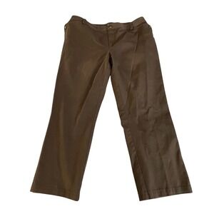 Lauren Ralph Lauren Women Brown Straight Leg Pants Size 14W